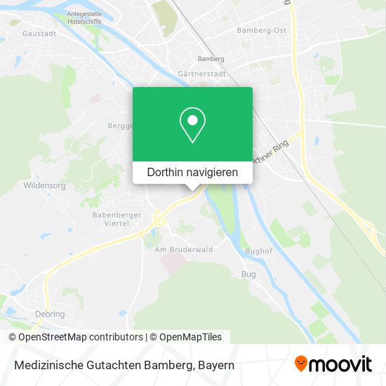 Medizinische Gutachten Bamberg Karte