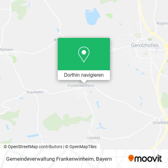 Gemeindeverwaltung Frankenwinheim Karte