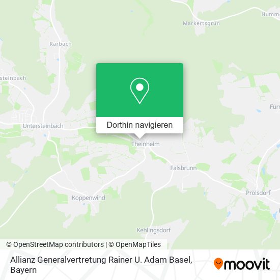 Allianz Generalvertretung Rainer U. Adam Basel Karte