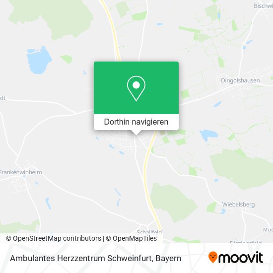 Ambulantes Herzzentrum Schweinfurt Karte