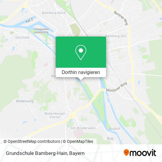 Grundschule Bamberg-Hain Karte