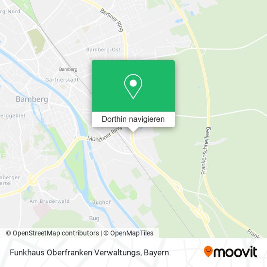 Funkhaus Oberfranken Verwaltungs Karte