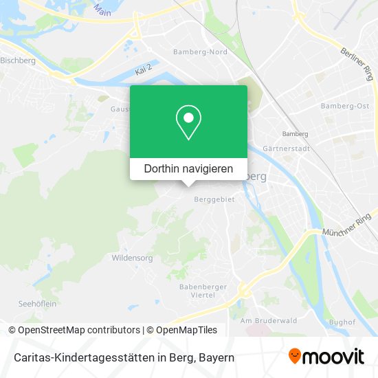 Caritas-Kindertagesstätten in Berg Karte