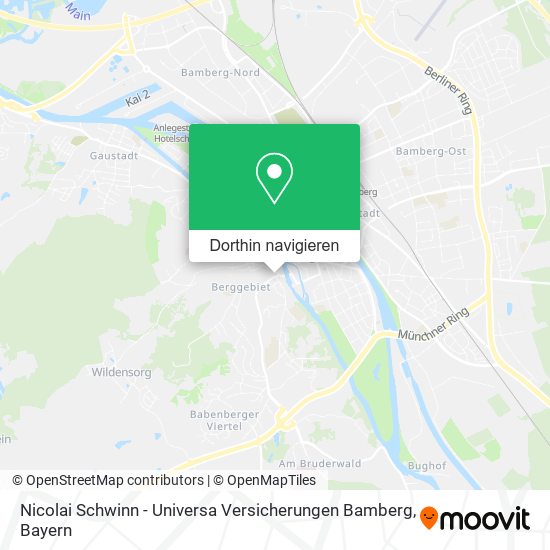 Nicolai Schwinn - Universa Versicherungen Bamberg Karte