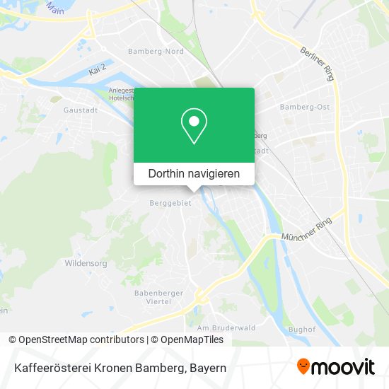 Kaffeerösterei Kronen Bamberg Karte