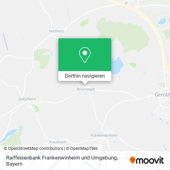Raiffeisenbank Frankenwinheim und Umgebung Karte