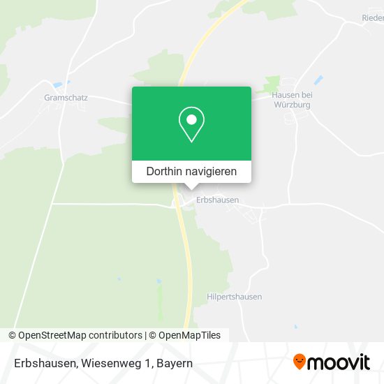Erbshausen, Wiesenweg 1 Karte