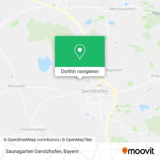 Saunagarten Gerolzhofen Karte