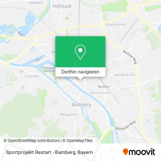 Sportprojekt Restart - Bamberg Karte
