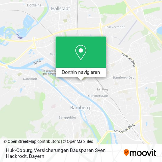Huk-Coburg Versicherungen Bausparen Sven Hackrodt Karte