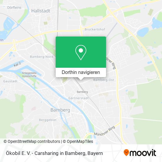 Ökobil E. V. - Carsharing in Bamberg Karte
