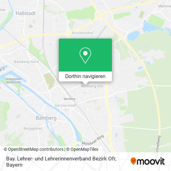 Bay. Lehrer- und Lehrerinnenverband Bezirk Ofr Karte