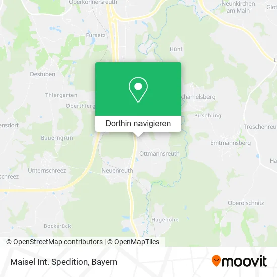 Maisel Int. Spedition Karte