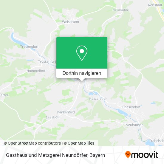 Gasthaus und Metzgerei Neundörfer Karte