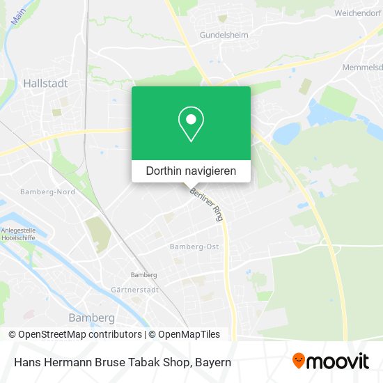 Hans Hermann Bruse Tabak Shop Karte