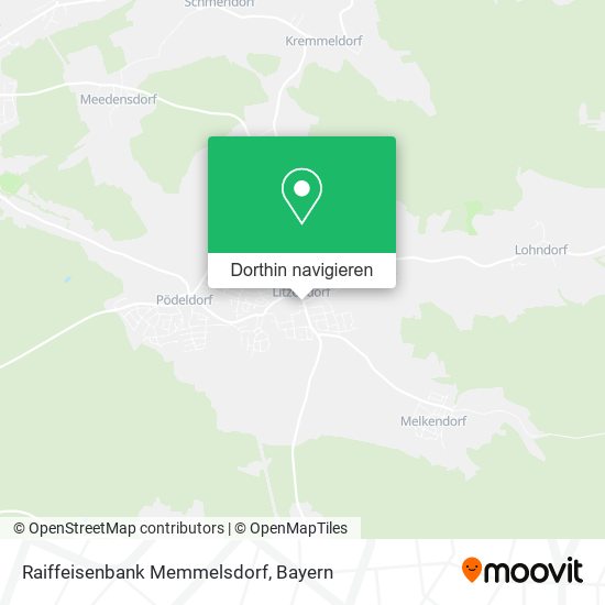 Raiffeisenbank Memmelsdorf Karte