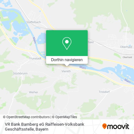 VR Bank Bamberg eG Raiffeisen-Volksbank Geschäftsstelle Karte