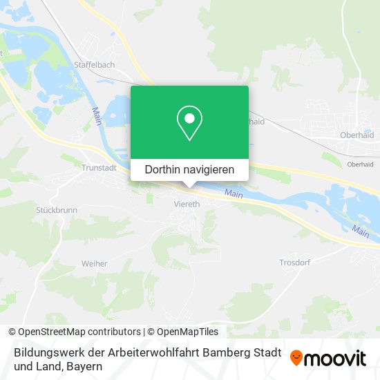 Bildungswerk der Arbeiterwohlfahrt Bamberg Stadt und Land Karte