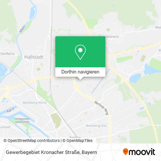 Gewerbegebiet Kronacher Straße Karte