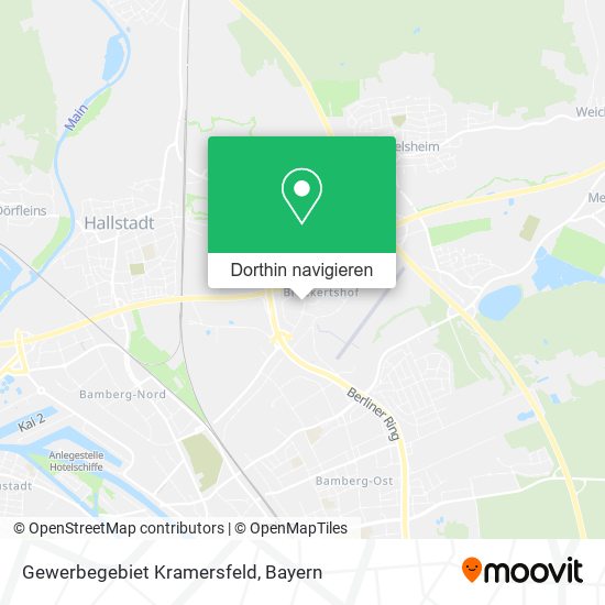 Gewerbegebiet Kramersfeld Karte