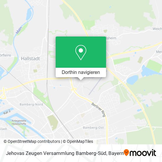 Jehovas Zeugen Versammlung Bamberg-Süd Karte