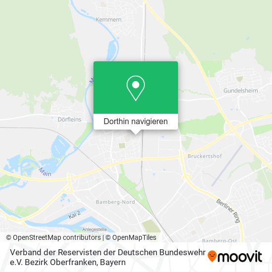 Verband der Reservisten der Deutschen Bundeswehr e.V. Bezirk Oberfranken Karte