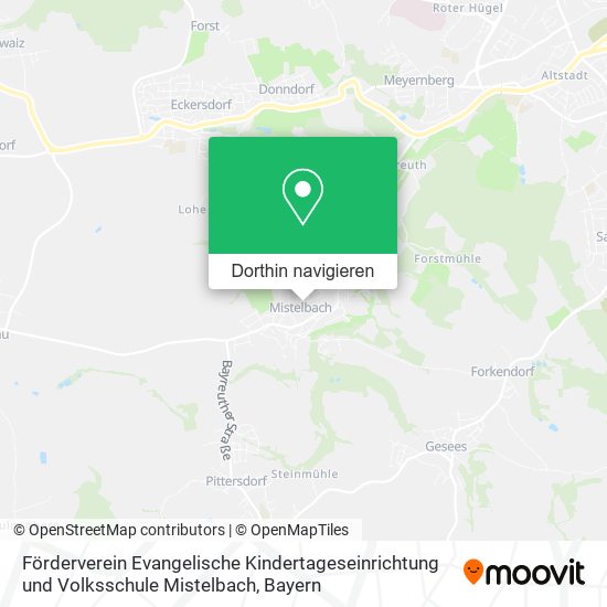 Förderverein Evangelische Kindertageseinrichtung und Volksschule Mistelbach Karte