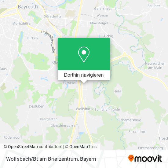 Wolfsbach/Bt am Briefzentrum Karte
