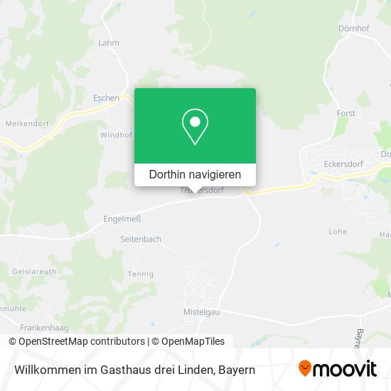 Willkommen im Gasthaus drei Linden Karte