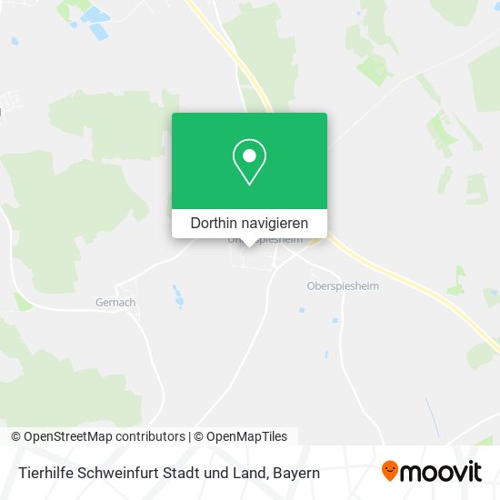 Tierhilfe Schweinfurt Stadt und Land Karte