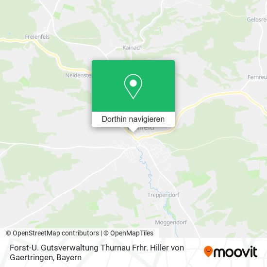 Forst-U. Gutsverwaltung Thurnau Frhr. Hiller von Gaertringen Karte