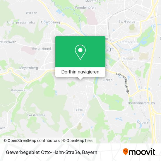 Gewerbegebiet Otto-Hahn-Straße Karte