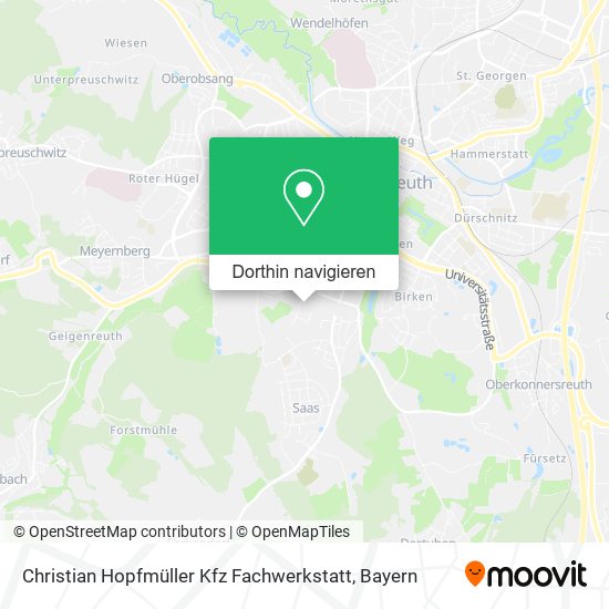 Christian Hopfmüller Kfz Fachwerkstatt Karte