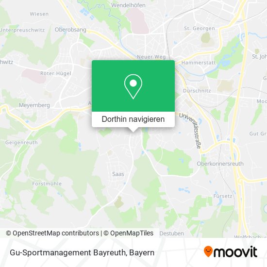 Gu-Sportmanagement Bayreuth Karte