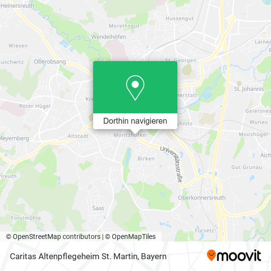 Caritas Altenpflegeheim St. Martin Karte
