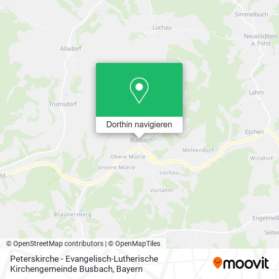Peterskirche - Evangelisch-Lutherische Kirchengemeinde Busbach Karte