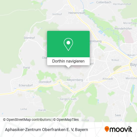 Aphasiker-Zentrum Oberfranken E. V Karte