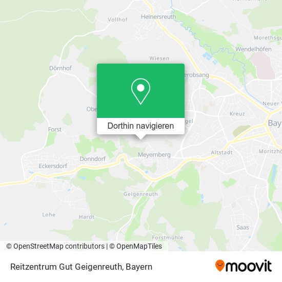 Reitzentrum Gut Geigenreuth Karte
