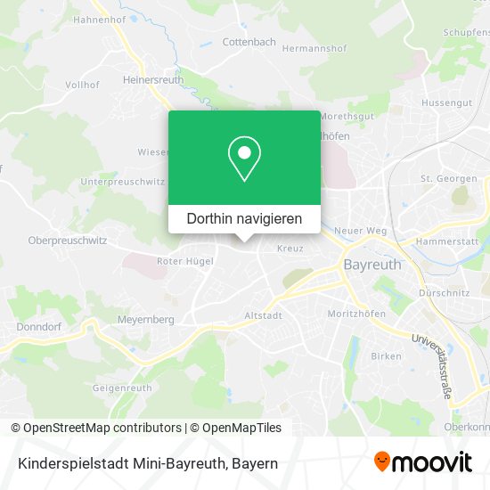 Kinderspielstadt Mini-Bayreuth Karte