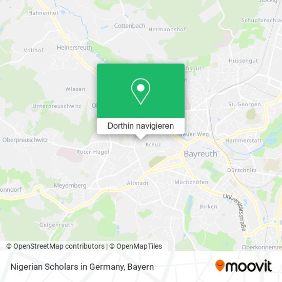 Nigerian Scholars in Germany Karte
