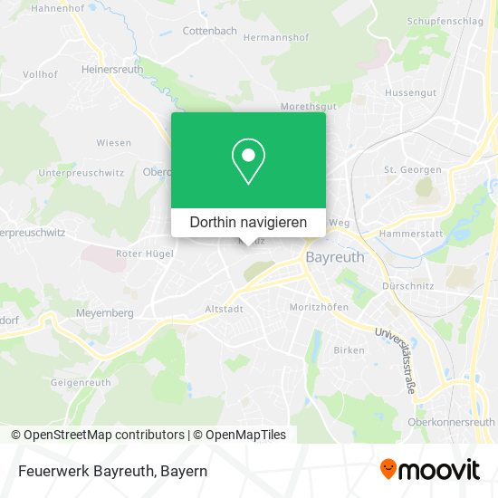 Feuerwerk Bayreuth Karte