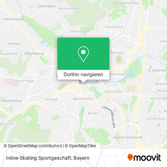 Inline-Skating Sportgeschäft Karte