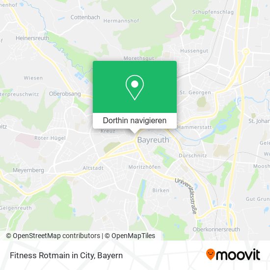 Fitness Rotmain in City Karte