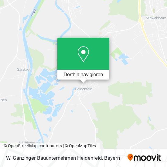 W. Ganzinger Bauunternehmen Heidenfeld Karte
