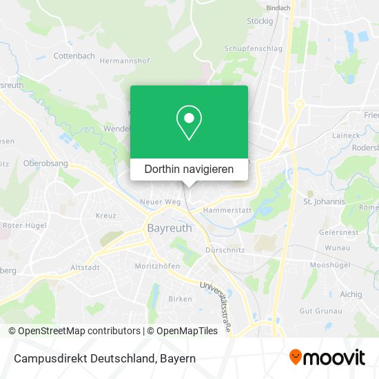 Campusdirekt Deutschland Karte