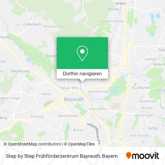 Step by Step Frühförderzentrum Bayreuth Karte
