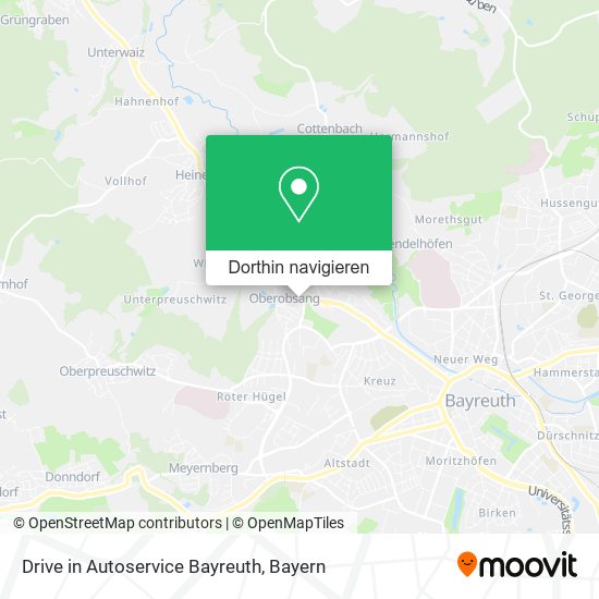 Drive in Autoservice Bayreuth Karte