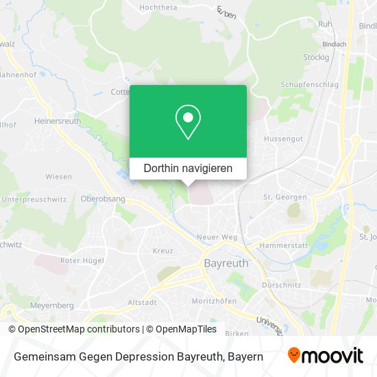 Gemeinsam Gegen Depression Bayreuth Karte