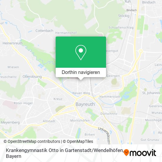 Krankengymnastik Otto in Gartenstadt / Wendelhöfen Karte