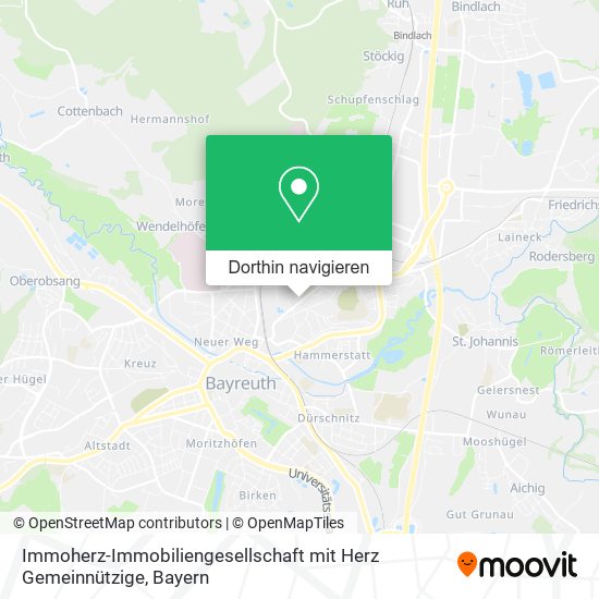 Immoherz-Immobiliengesellschaft mit Herz Gemeinnützige Karte